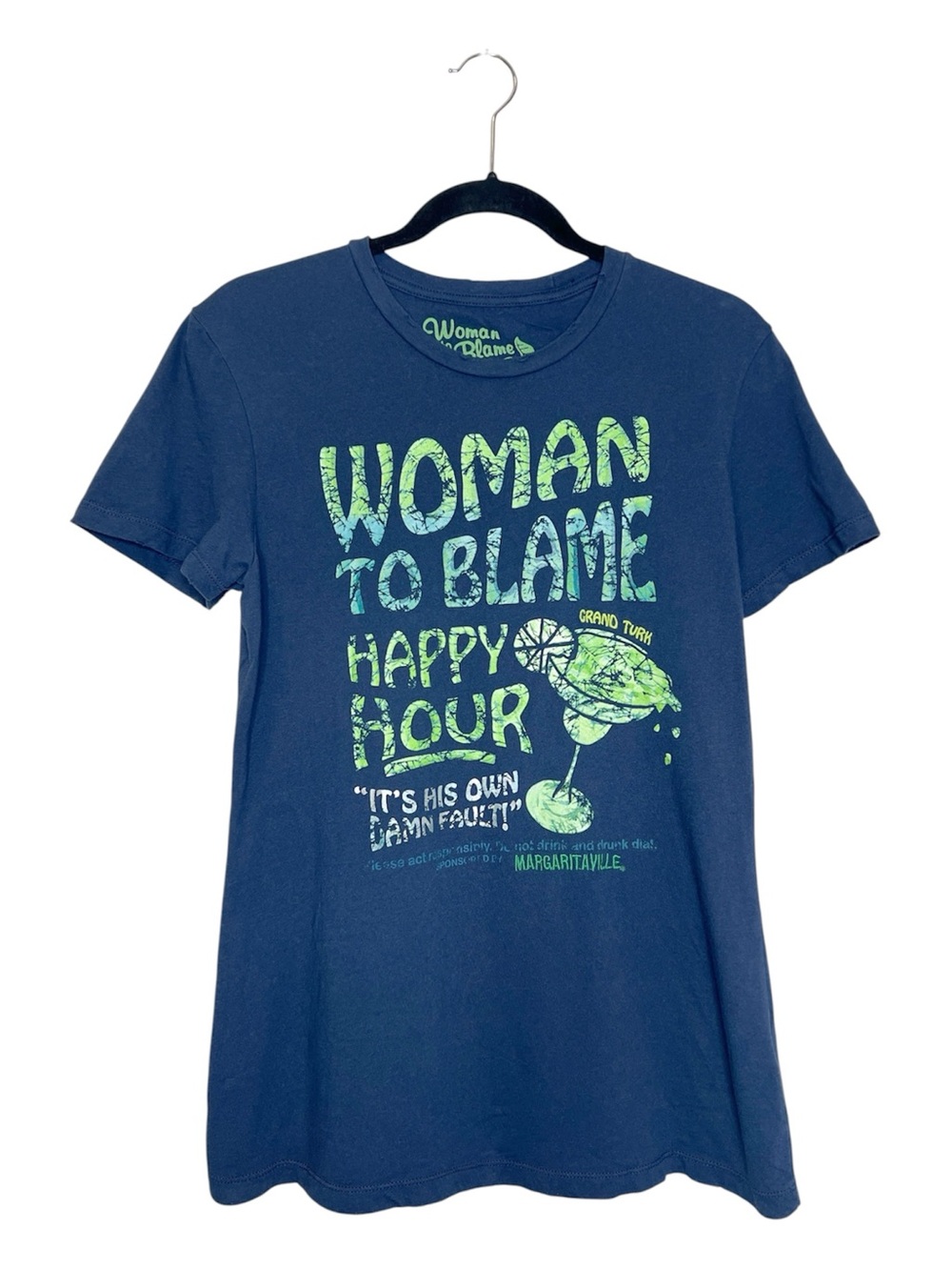 Margaritaville Woman To Blame Happy Hour 100% Cotton Tee
